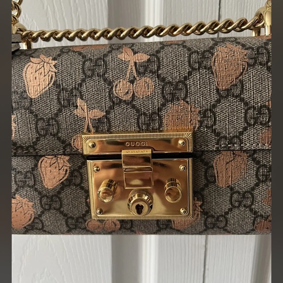 Gucci Bags Authentic Gucci Padlock Berry Shoulder Bag Poshmark